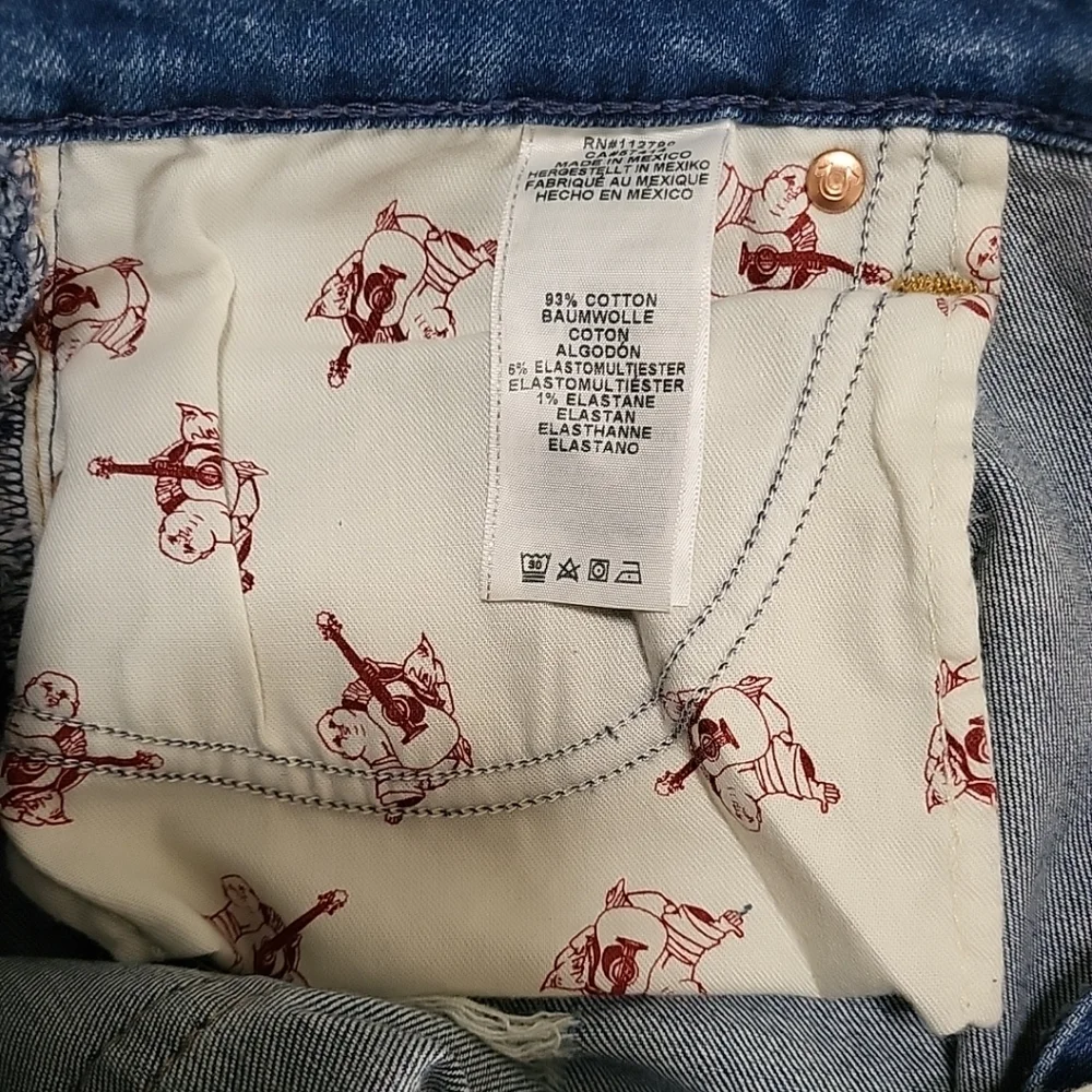 True Religion Women's Jeans Size 34 Halle High Rise Super Skinny Distressed - Picture 7 of 16